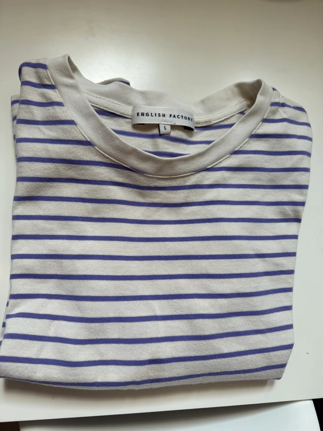 English Factory Striped Tee - fits M but saysSize L image indicator(2)