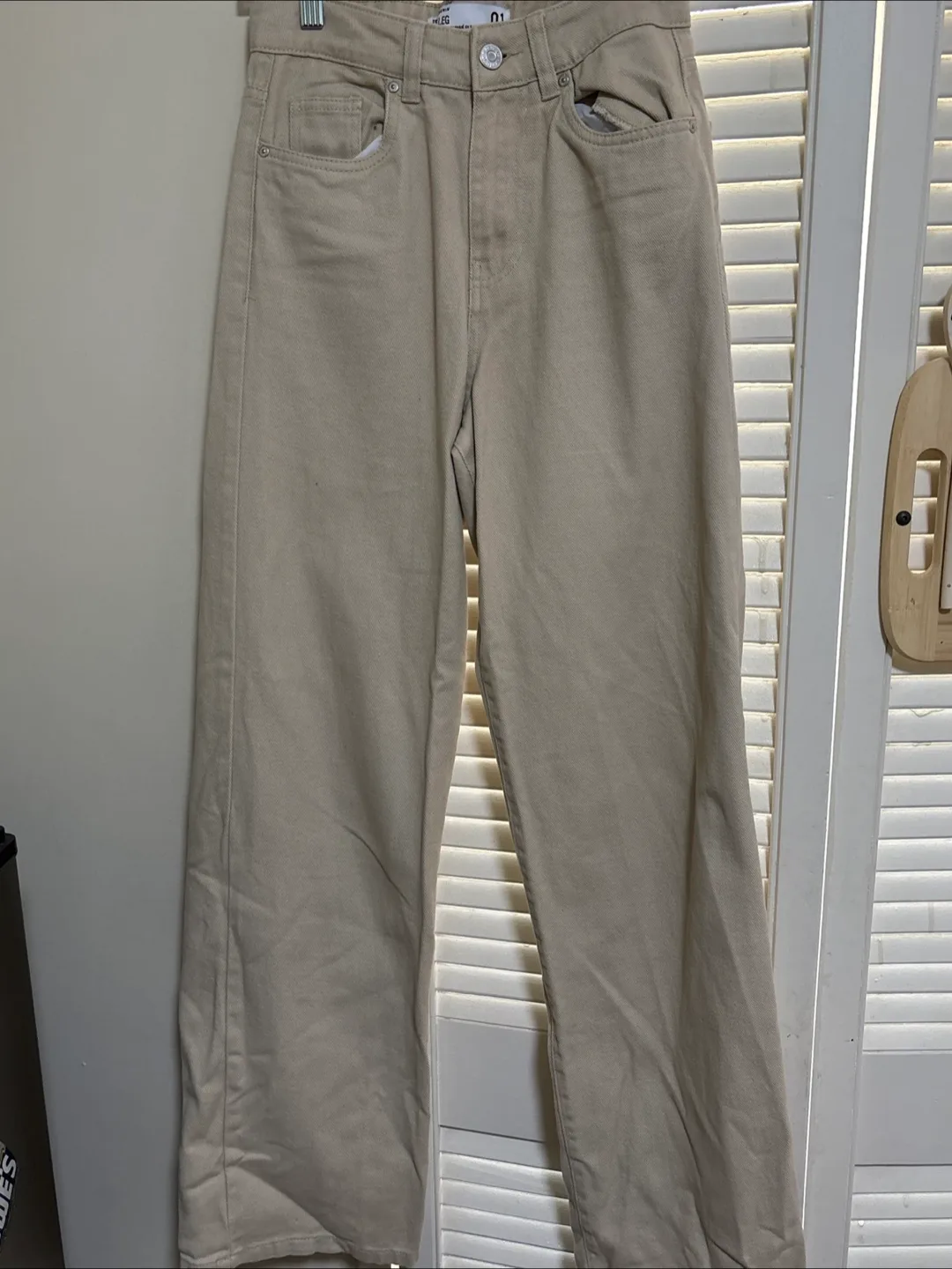 Refuge Denim - Beige Wide Leg Jeans (size 01) thumbnail