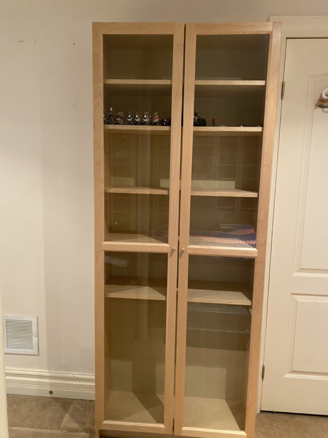 IKEA Billy bookcase with glass doors