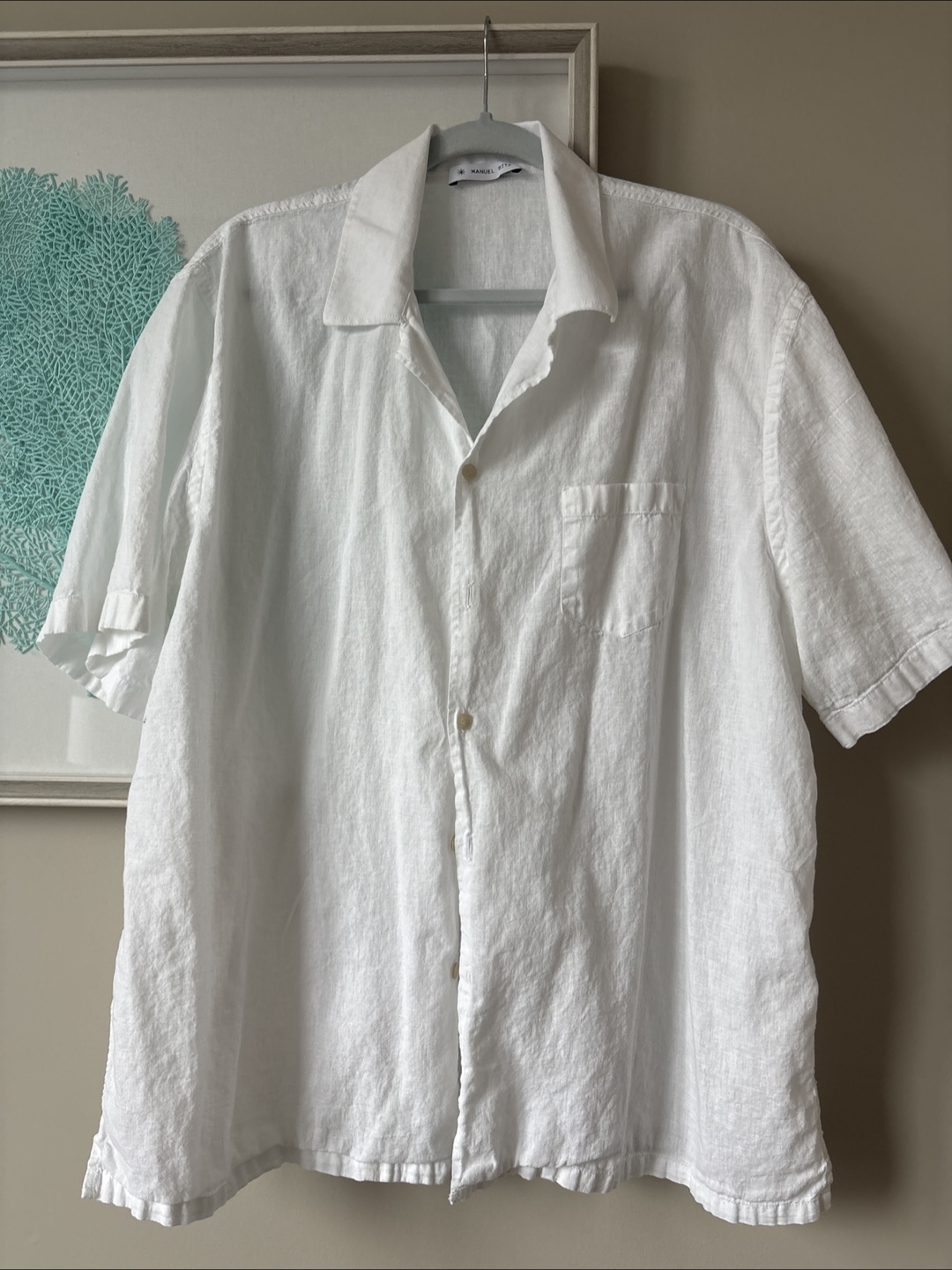Manuel Ritz White Linen Shirt