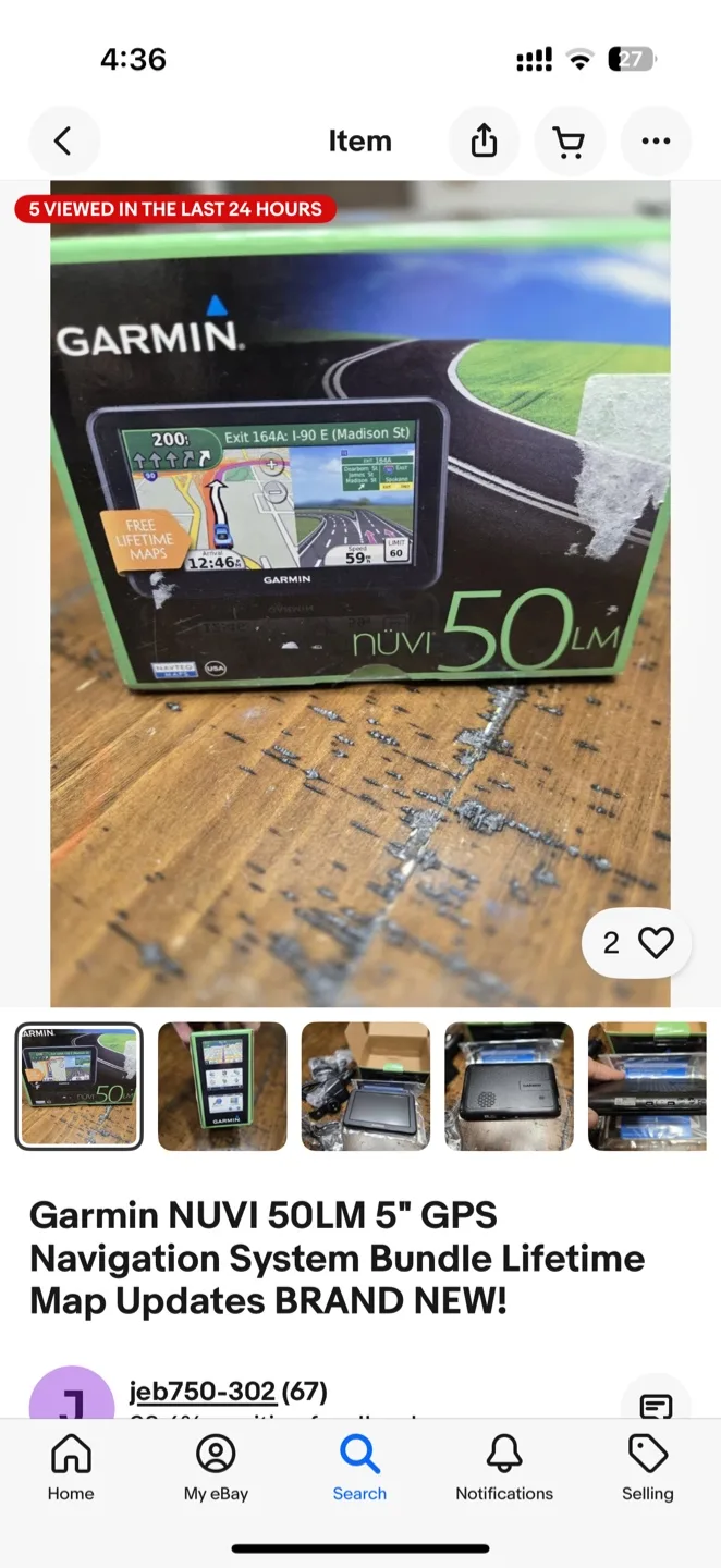 New Garmin Nuvi 50LM 5" GPS Navigation System thumbnail