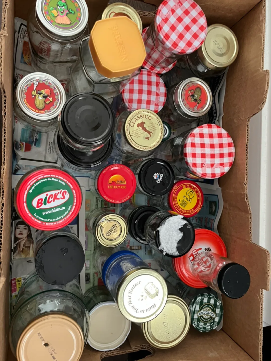 Mixed Glass Jars - Bick's, Smucker's, Classico & More thumbnail