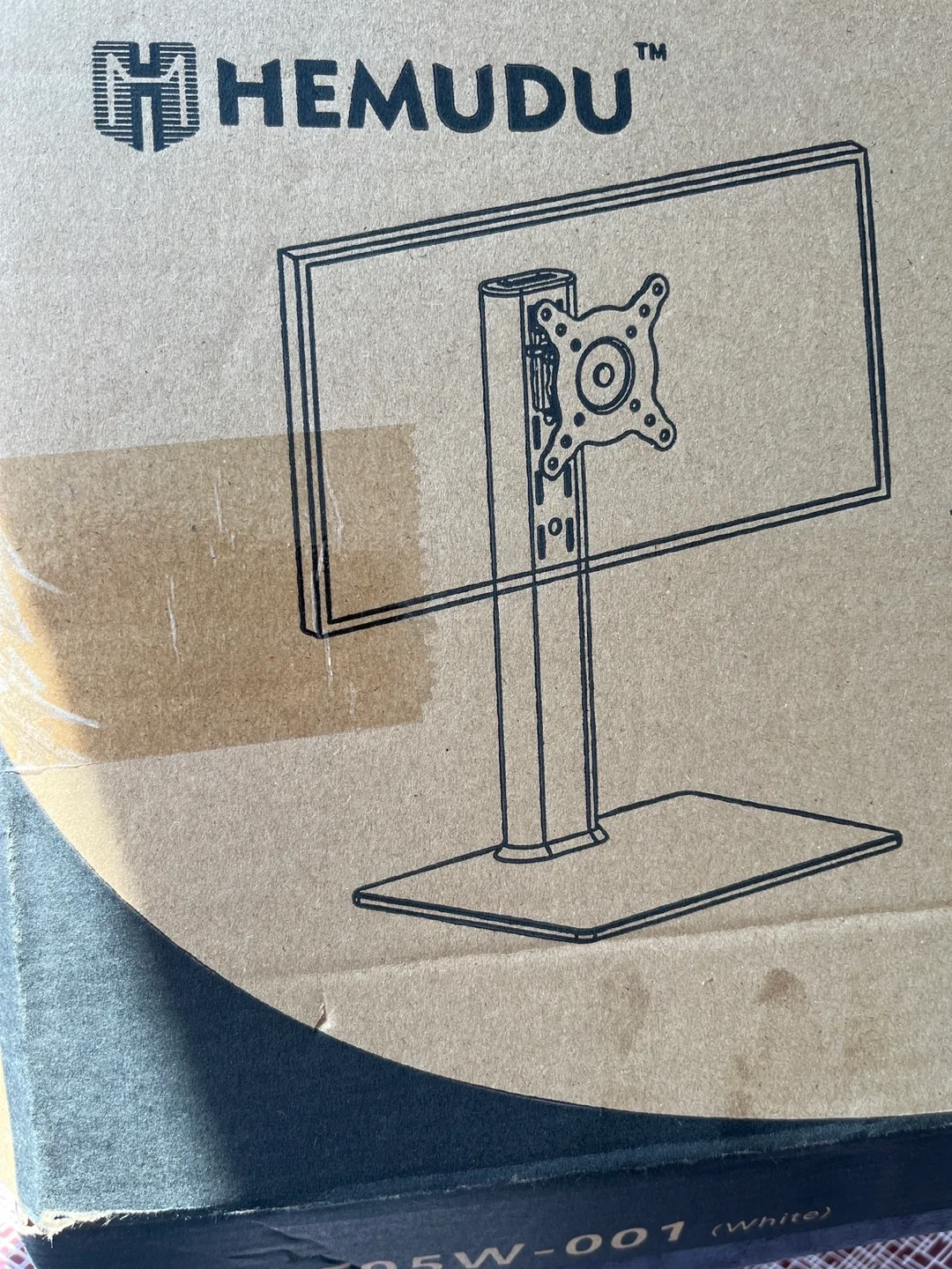 HEMUDU White Monitor/TV Stand - New in Box thumbnail