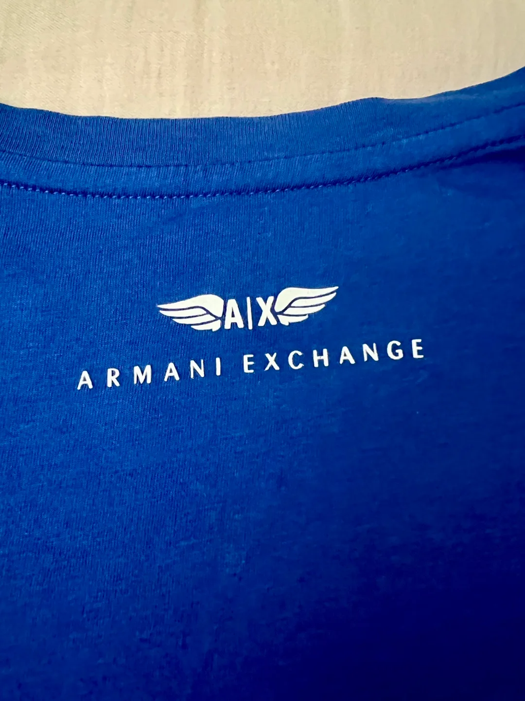 Armani Exchange Blue T-Shirt - Size XL image indicator(5)