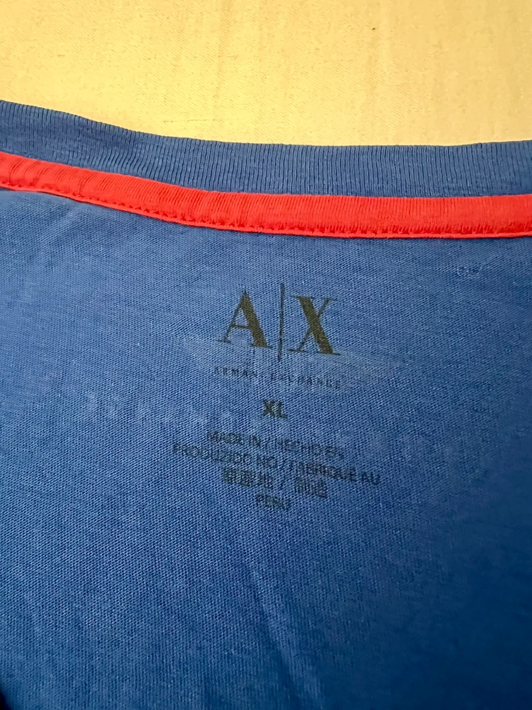 Armani Exchange Blue T-Shirt - Size XL image indicator(4)