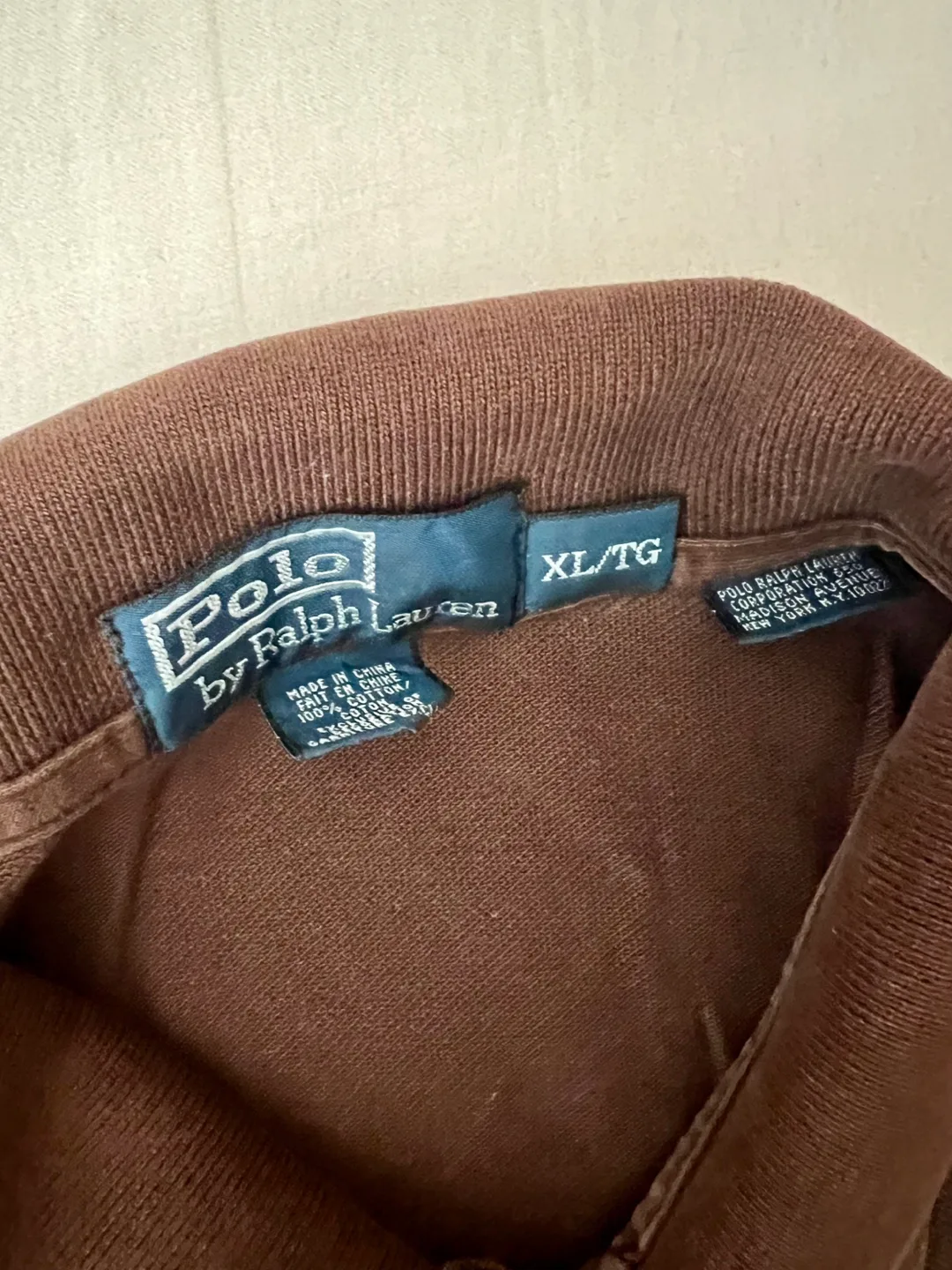 Polo Ralph Lauren Brown mesh Polo Shirt - XL image indicator(4)