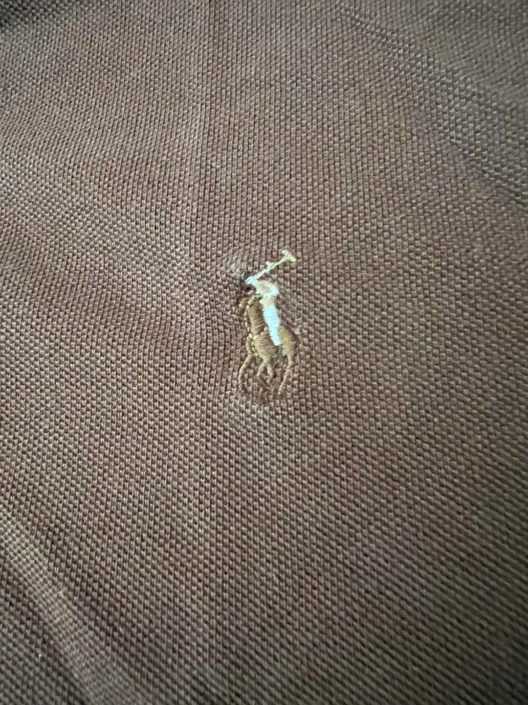 Polo Ralph Lauren Brown mesh Polo Shirt - XL image indicator(3)