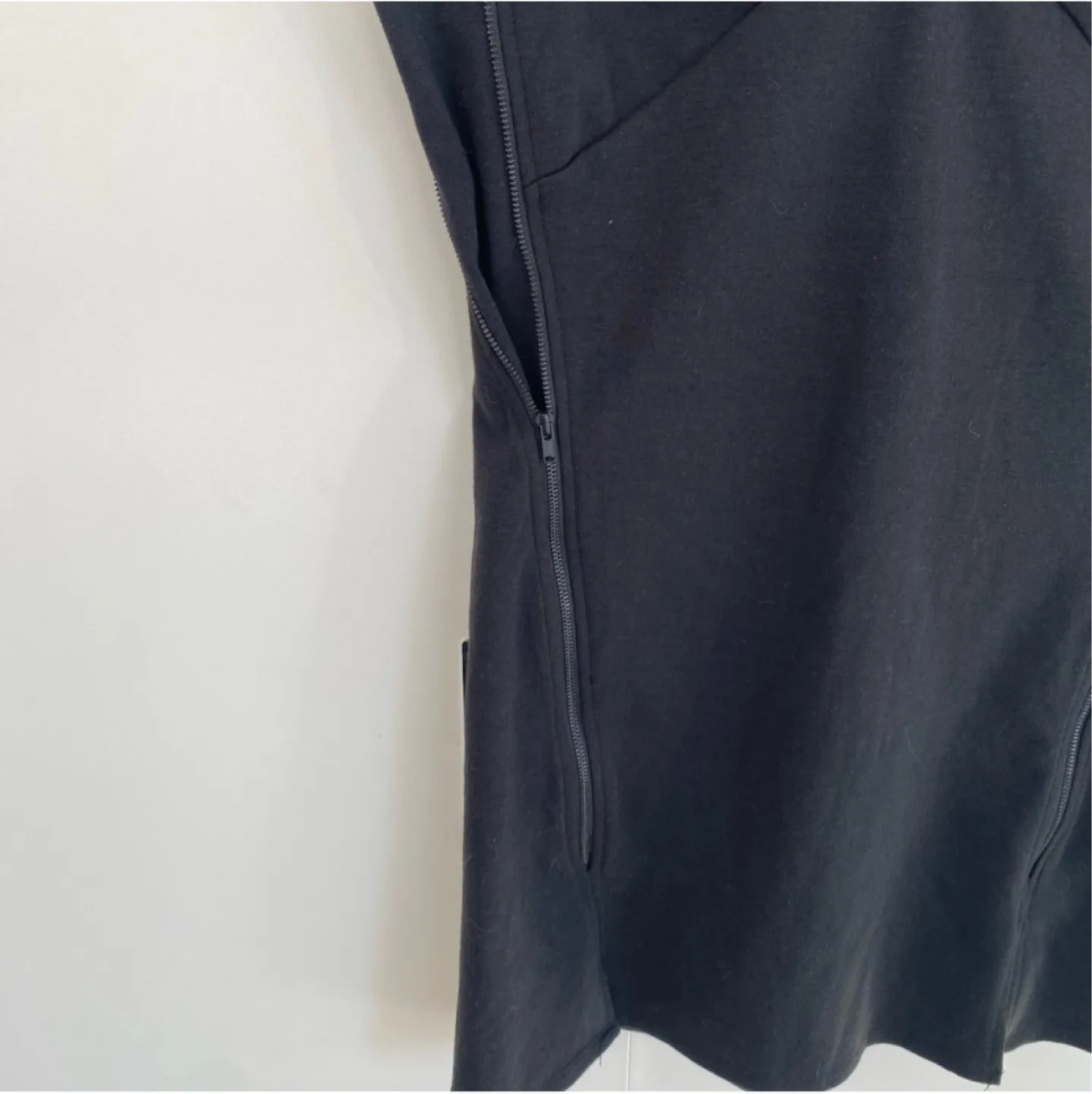 Free People Black V-neck Ponte Dress Size Small image indicator(5)