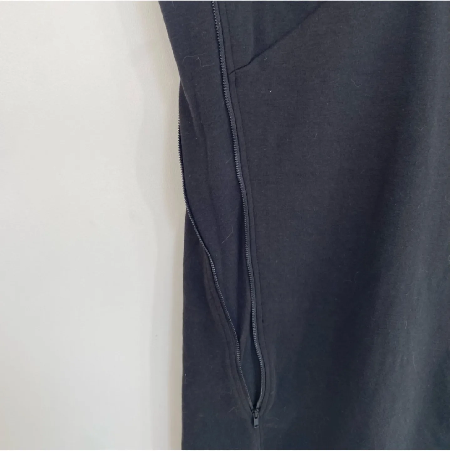 Free People Black V-neck Ponte Dress Size Small image indicator(7)