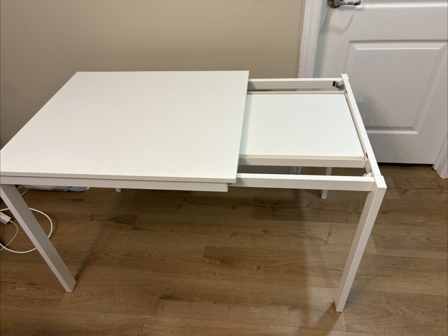 IKEA White Extendable Dining Table