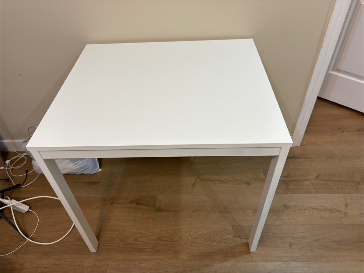 IKEA White Extendable Dining Table - photo 2