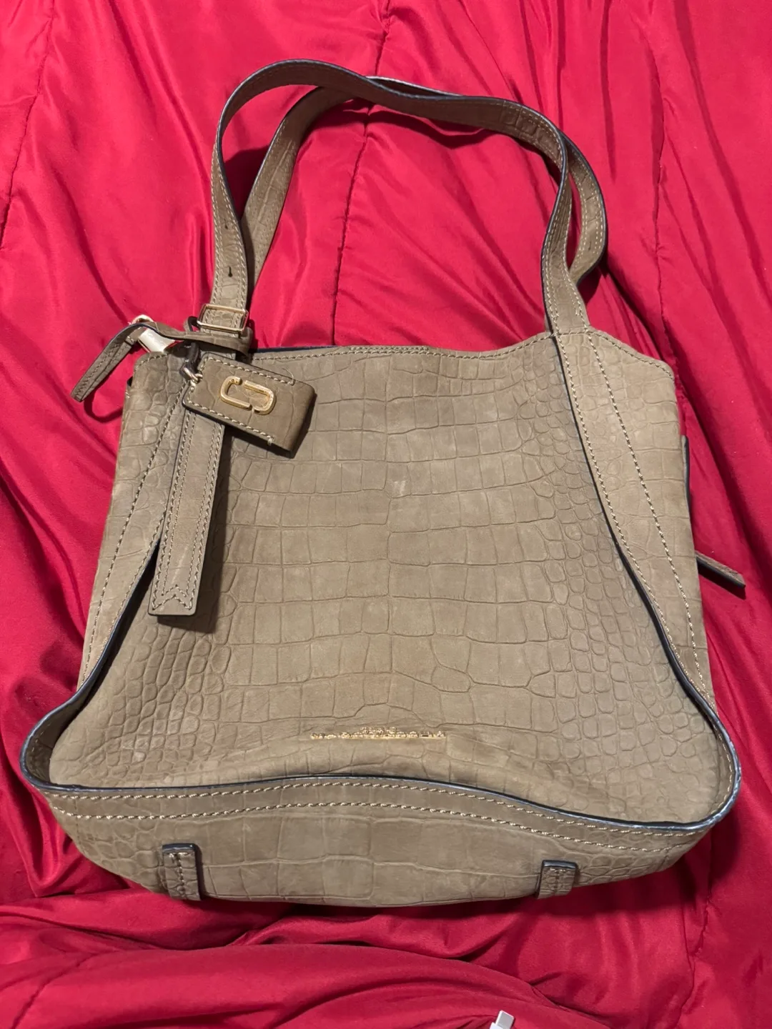 Marc Jacobs Croc Embossed Leather Tote thumbnail
