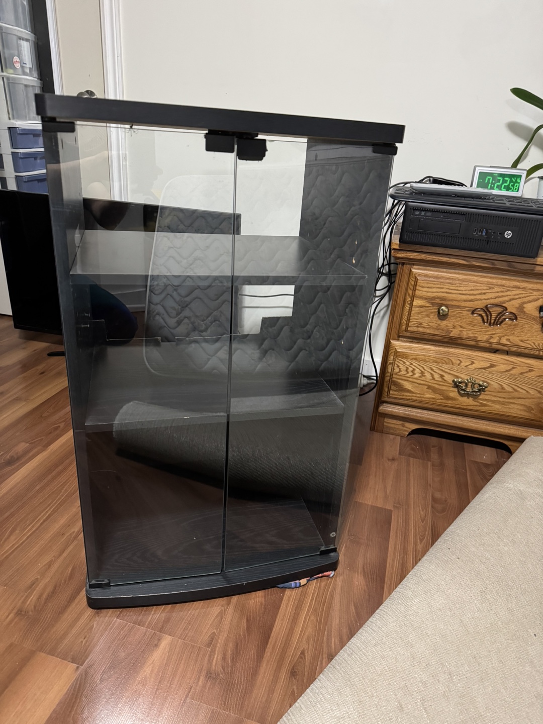Black Glass Display Cabinet