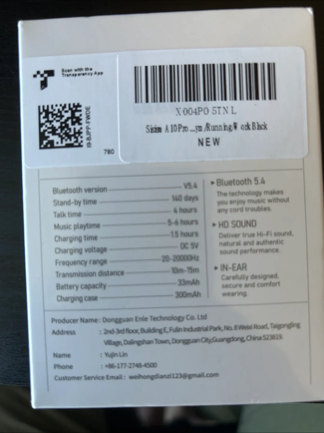 New A10 Pro True Wireless Earphones - Black image indicator(4)