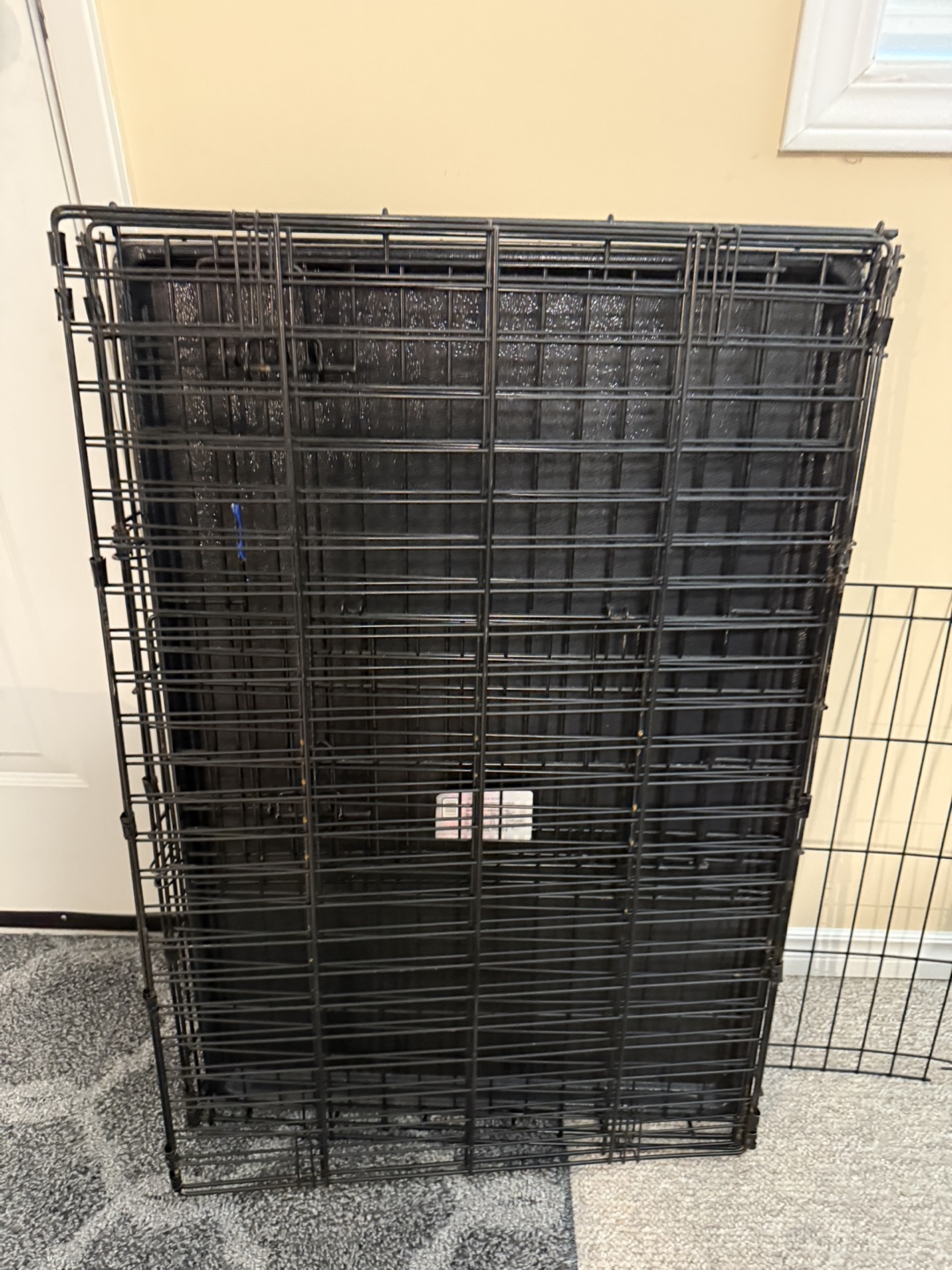 Dog Crate - Black Metal