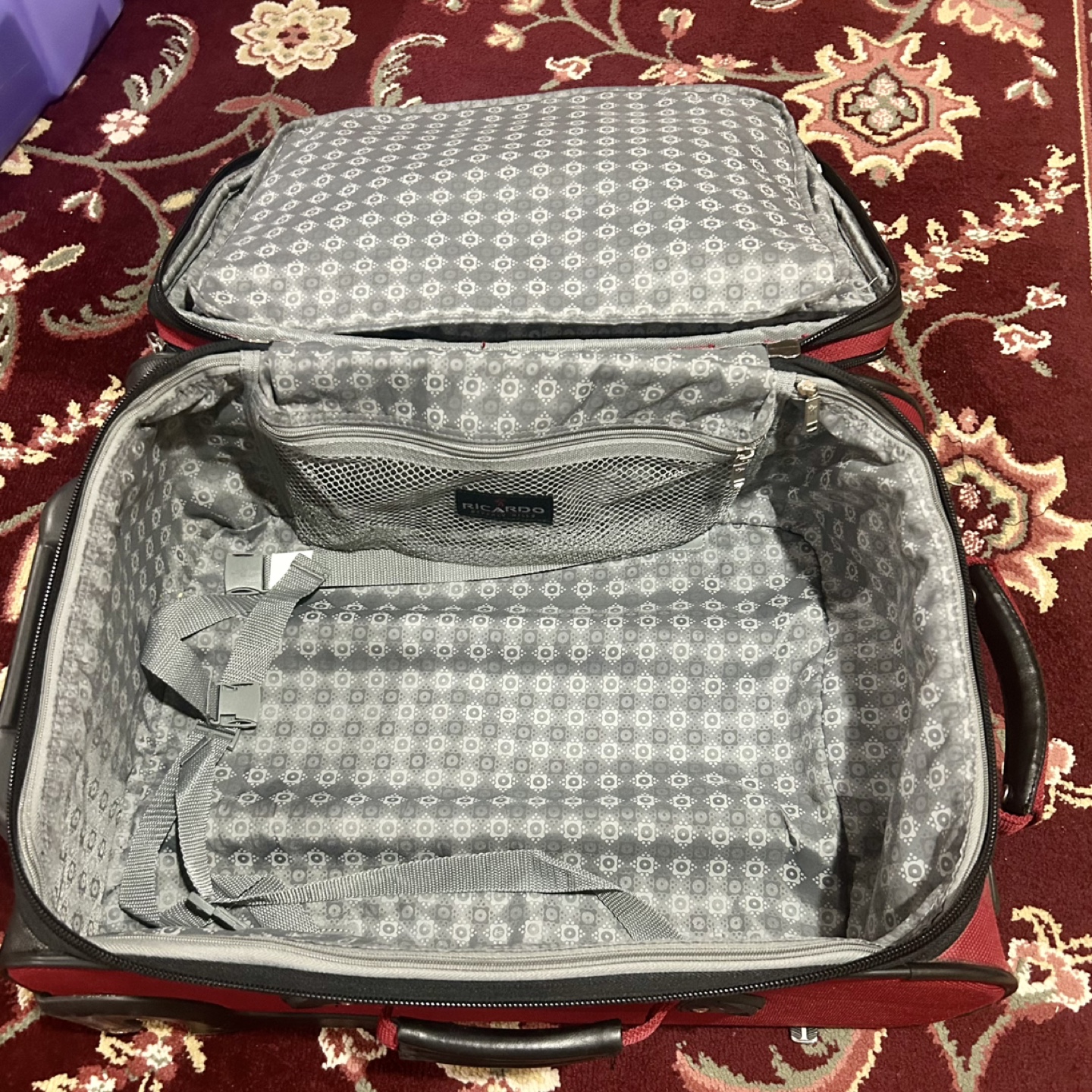 🧳 Ricardo Beverly Hills Red Carry-On Luggage (22”) - photo 5