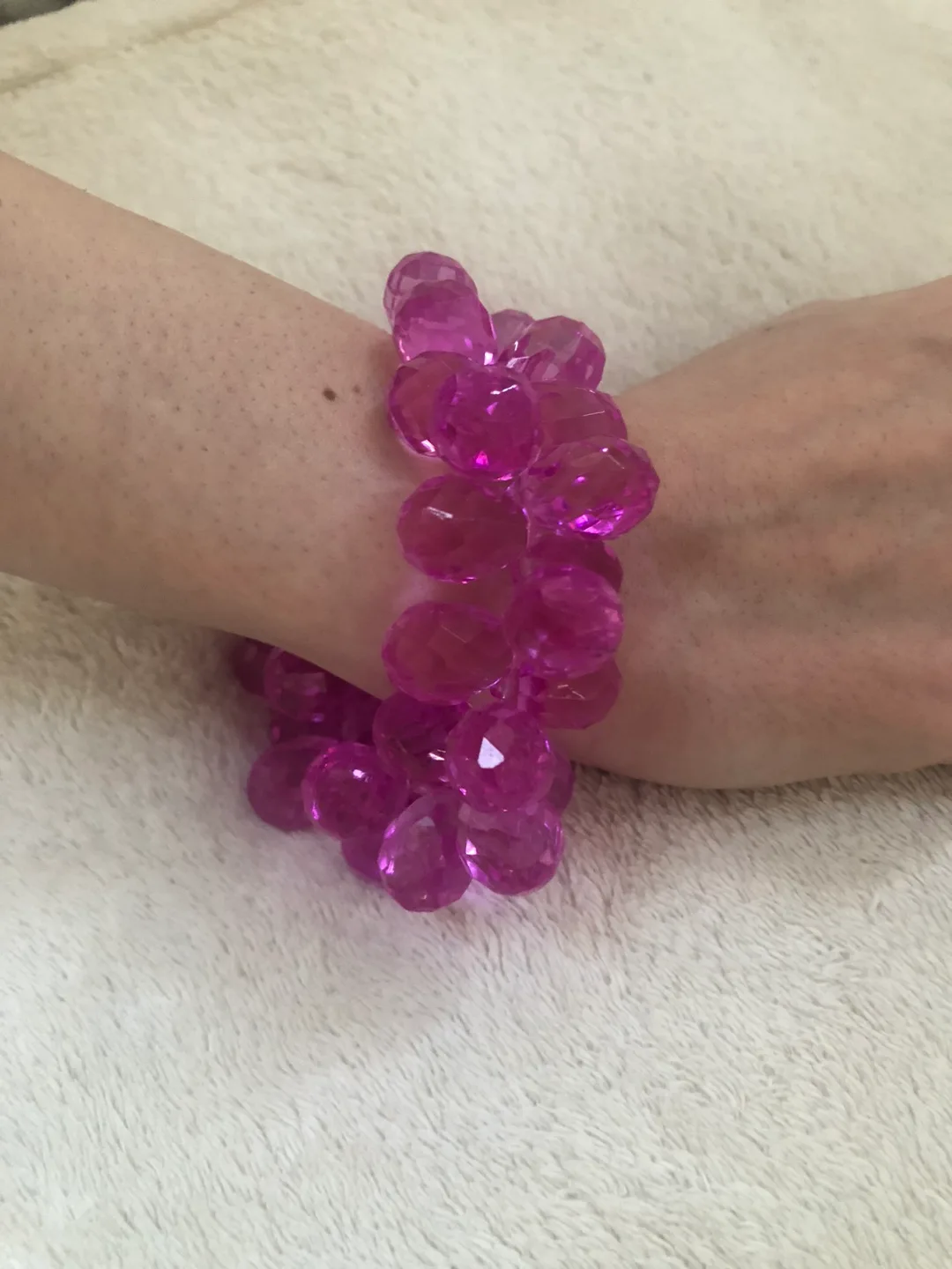 Pink/purple Beaded Bracelet image indicator(2)