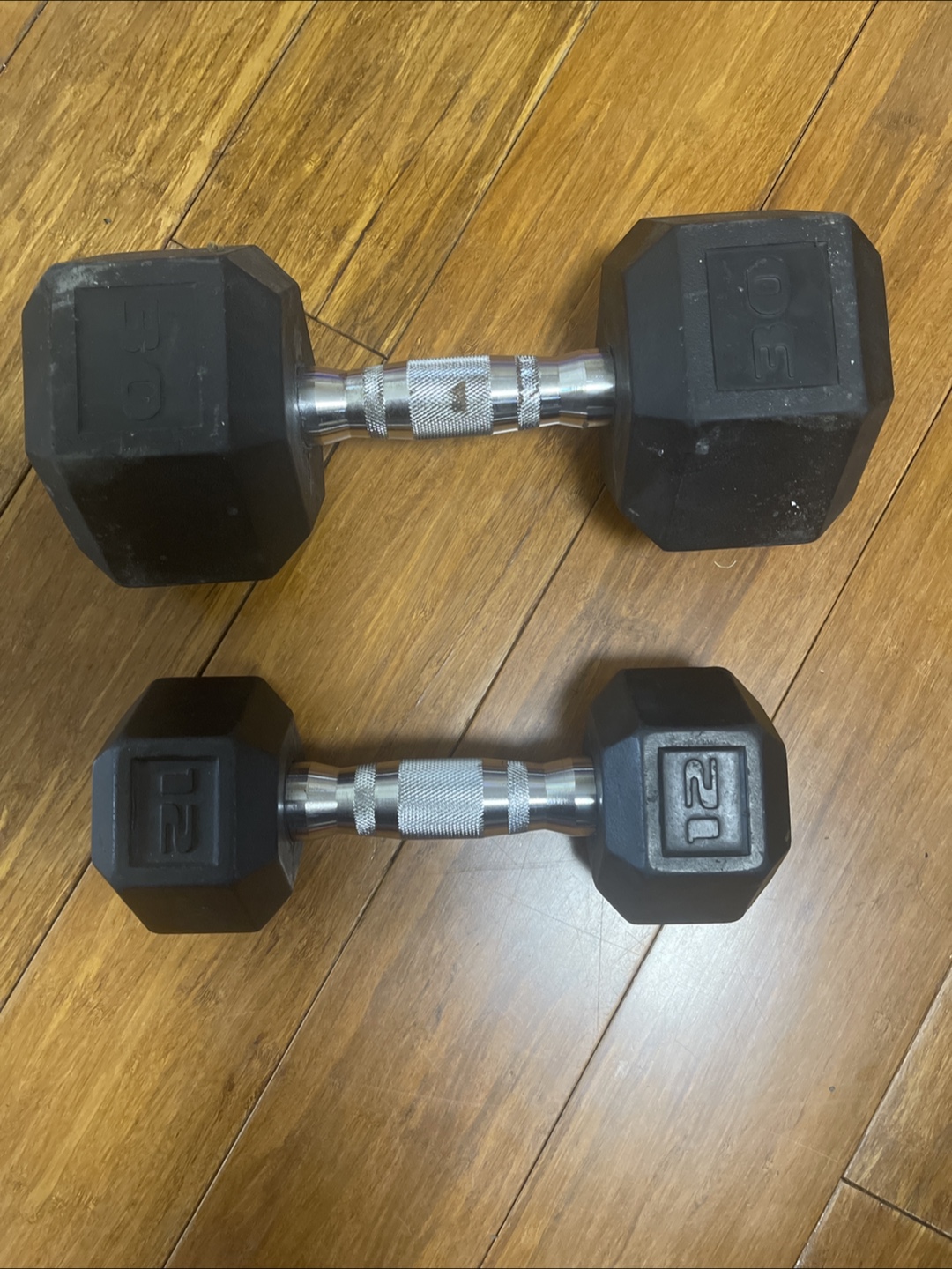 Dumbbell Set: 30lb & 12lb
