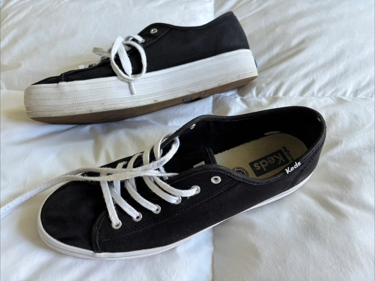 Keds Platform Triple Kick Canvas Sneakers (Women’s 8) thumbnail