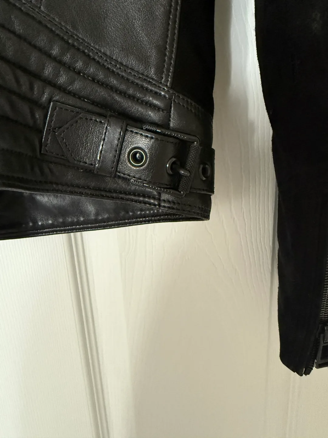 Belstaff Woman’s Black Leather Jacket image indicator(4)