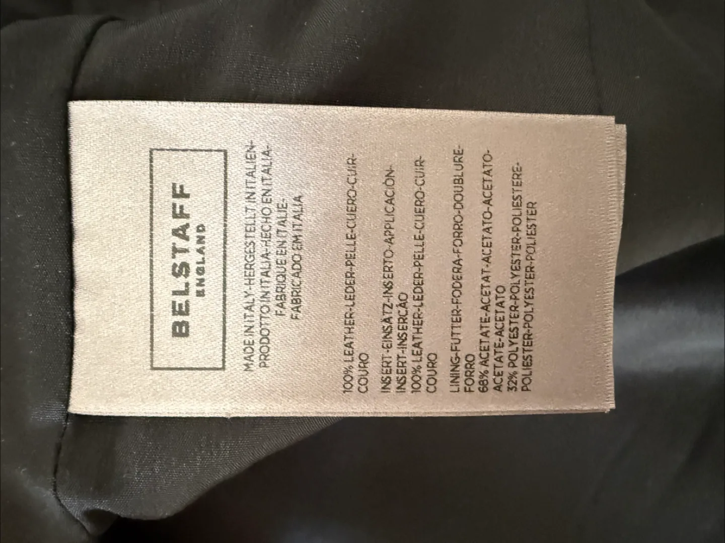 Belstaff Woman’s Black Leather Jacket image indicator(7)