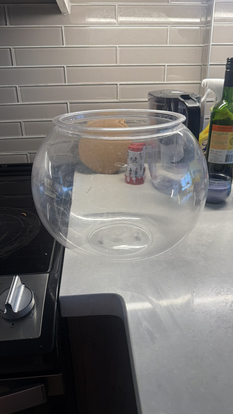 Large Clear Plastic Fish Bowl - photo 4