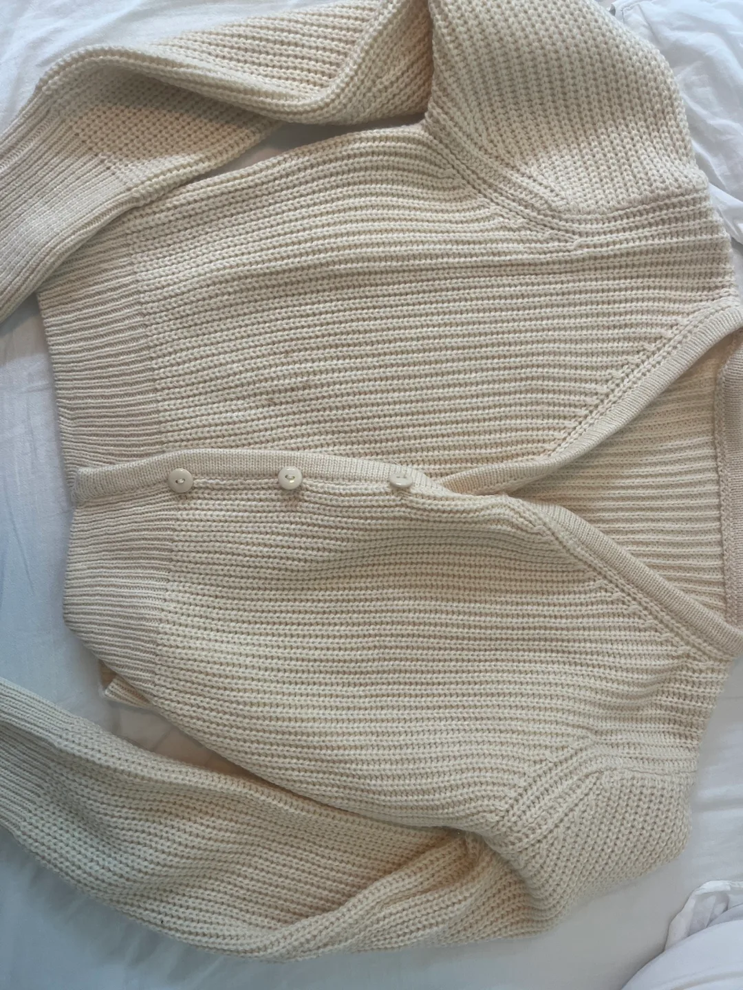 Cream Knit Cardigan image indicator(2)