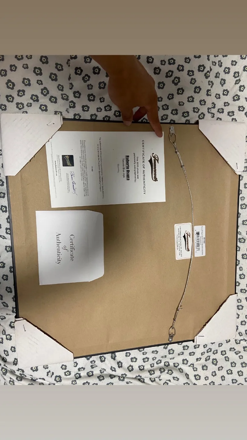 Signed Roberto Osuna Framed Photo – COA – MLB ⚾ image indicator(2)