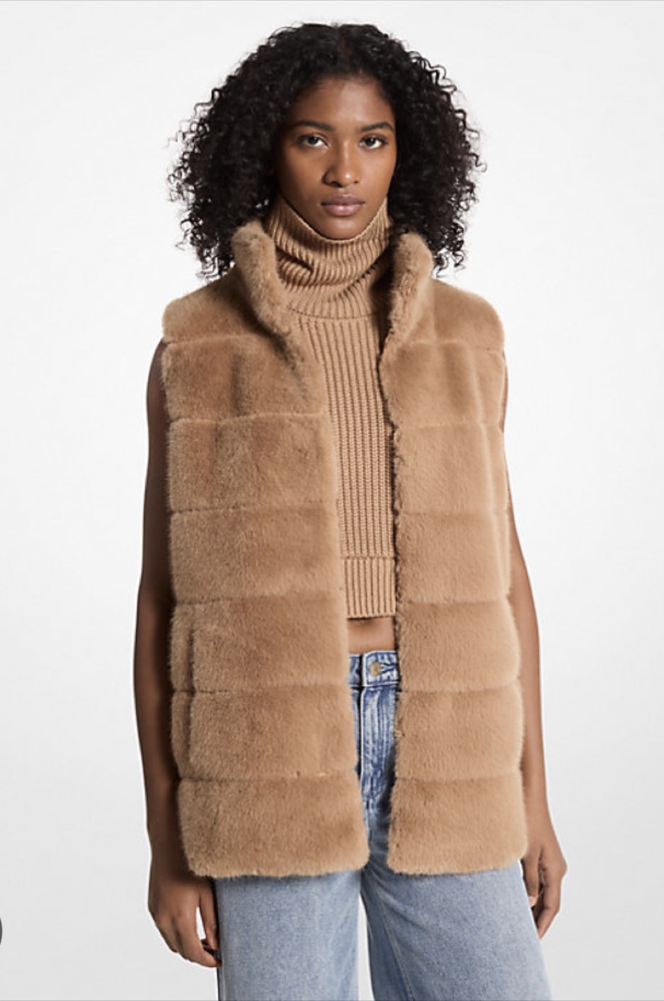 Michael Kors Faux Fur Vest - Size M