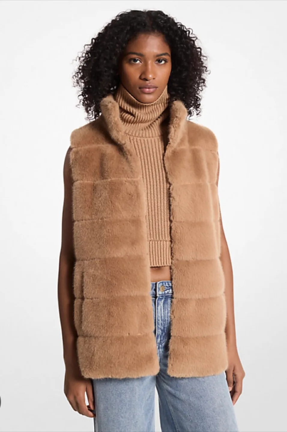 Michael Kors Faux Fur Vest - Size M thumbnail