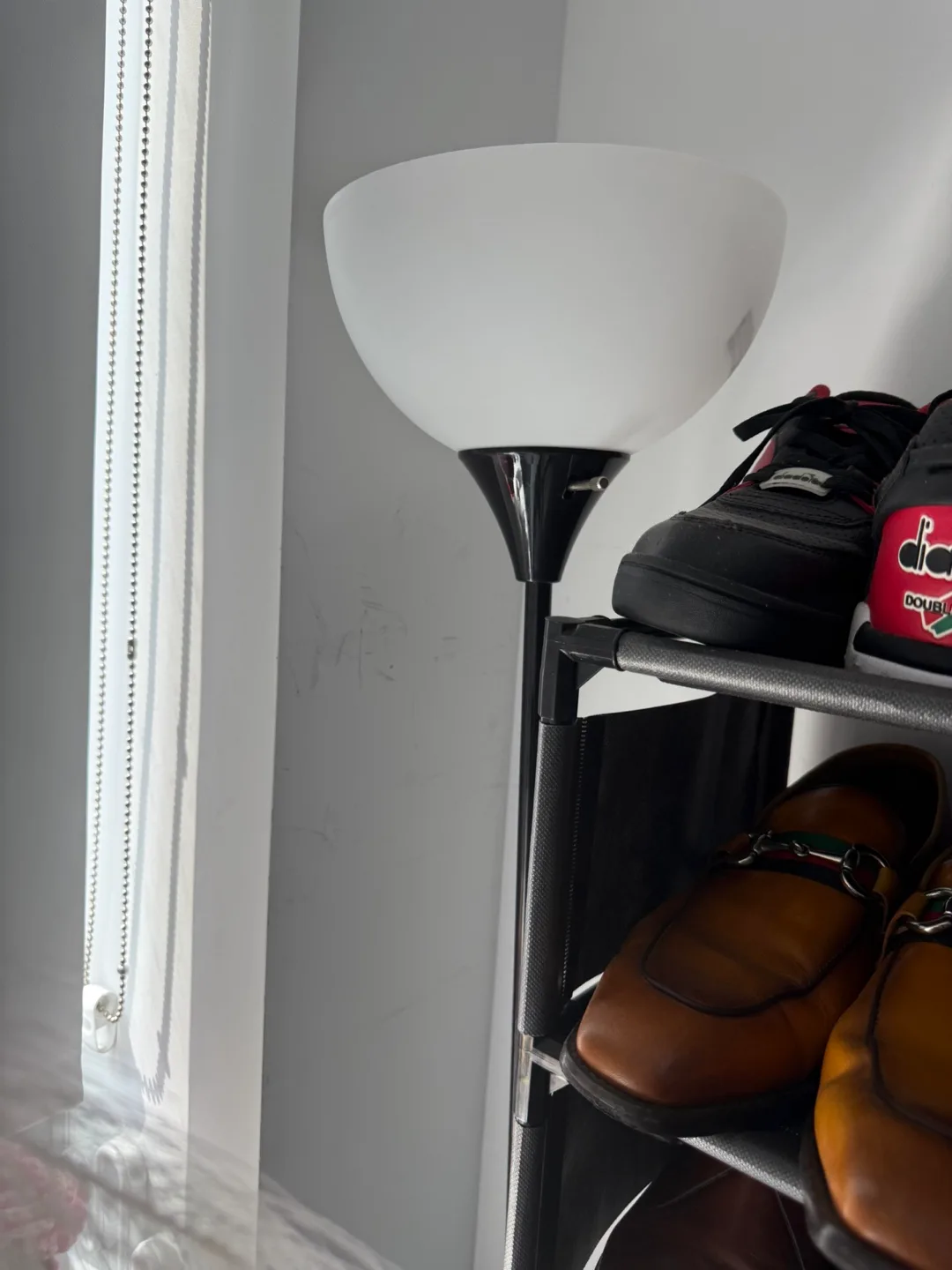 Floor Lamp with White Shade thumbnail
