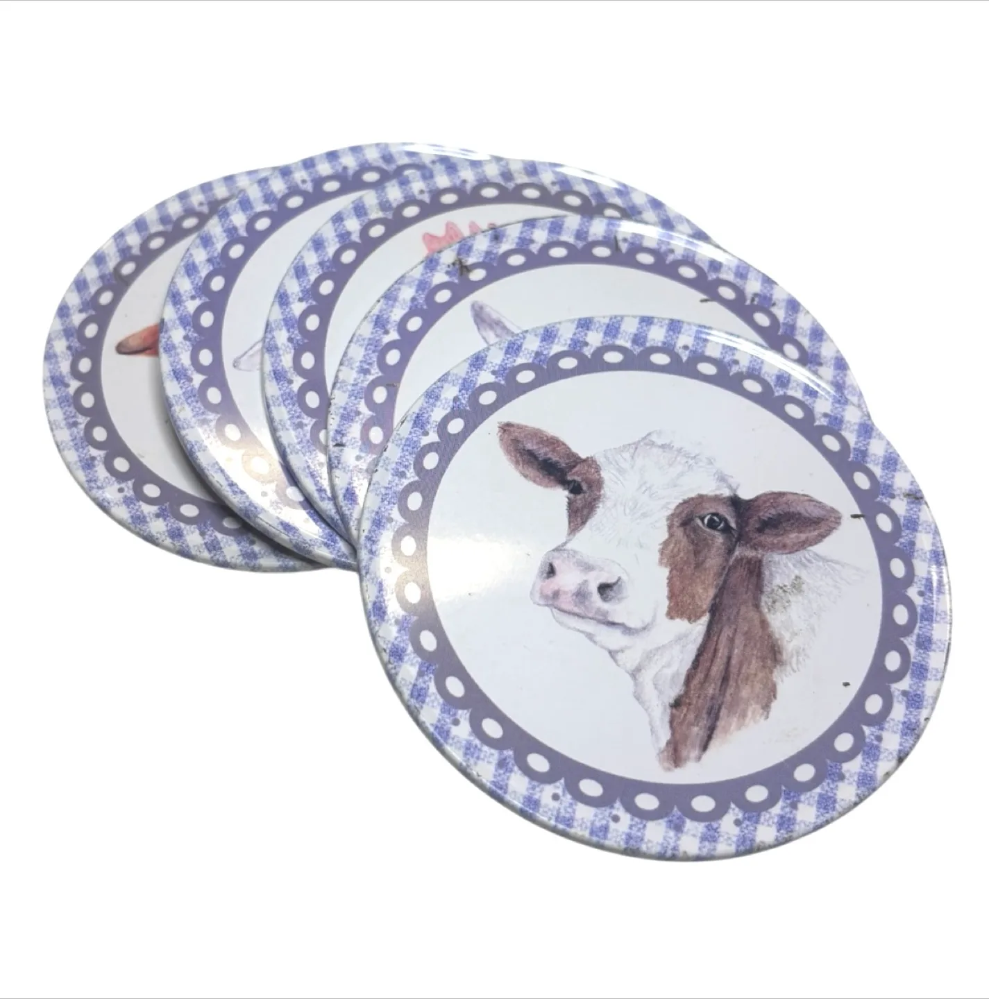 Farm Animal Coasters - Set of 5 thumbnail