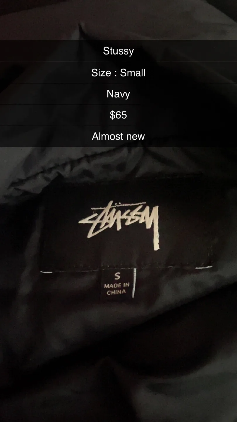 Stussy Navy Jacket thumbnail