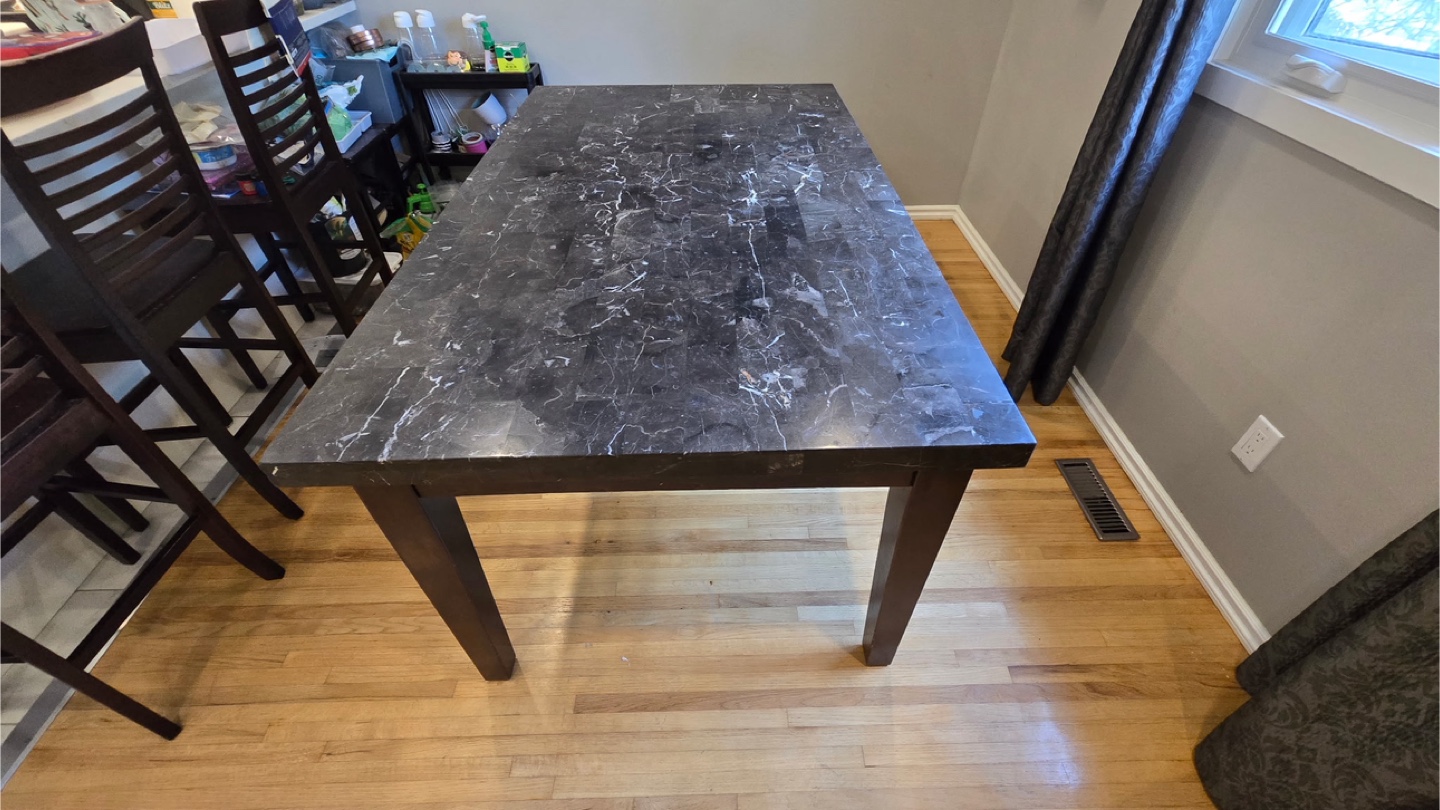 Dining Table with granite top