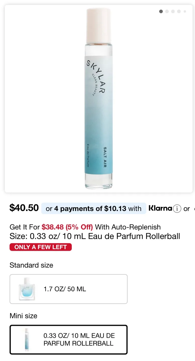 NEW! Skylar Salt Air Eau De Parfum Travel Size image indicator(2)