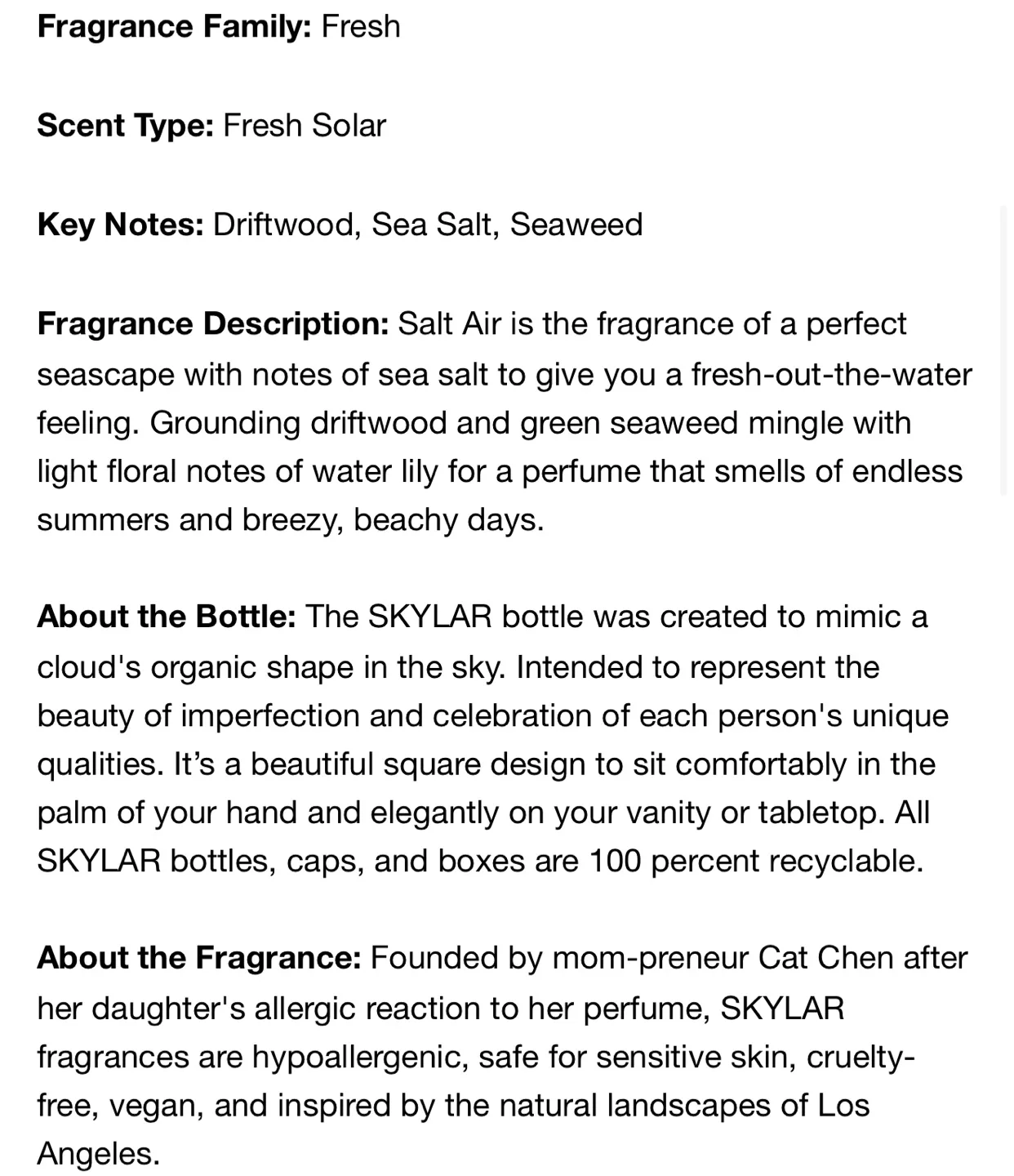 NEW! Skylar Salt Air Eau De Parfum Travel Size image indicator(4)