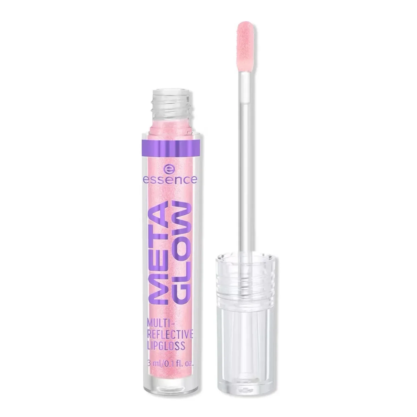 NEW! Essence Meta Glow Multi Reflective Lipgloss 02 Digital Pink thumbnail