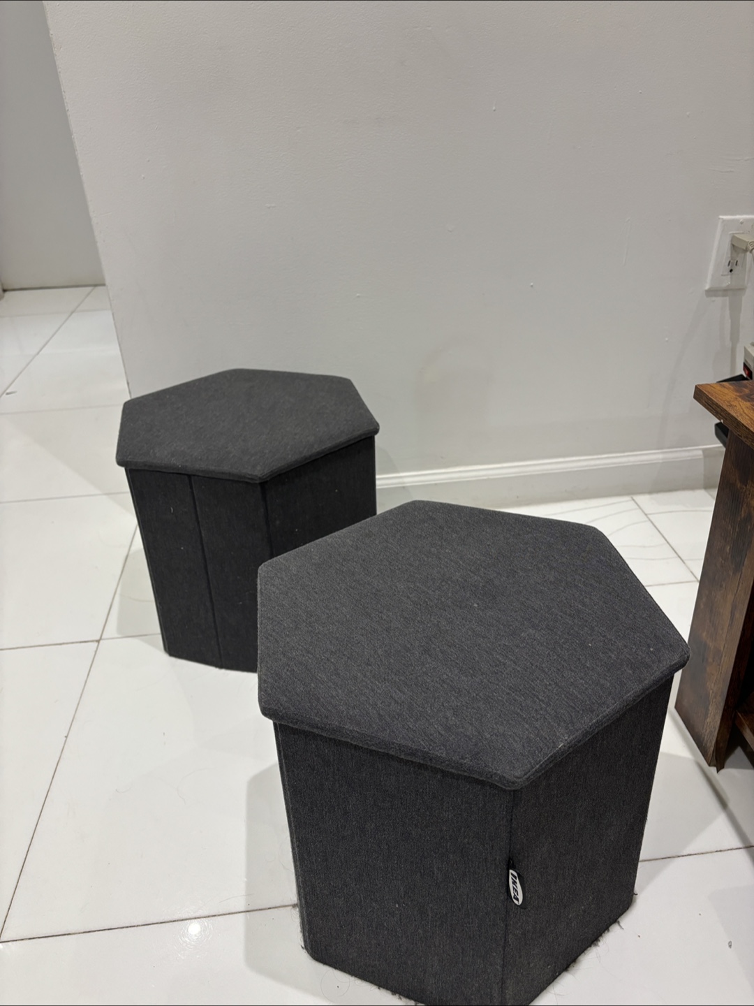 IKEA Hexagon Stool with Storage