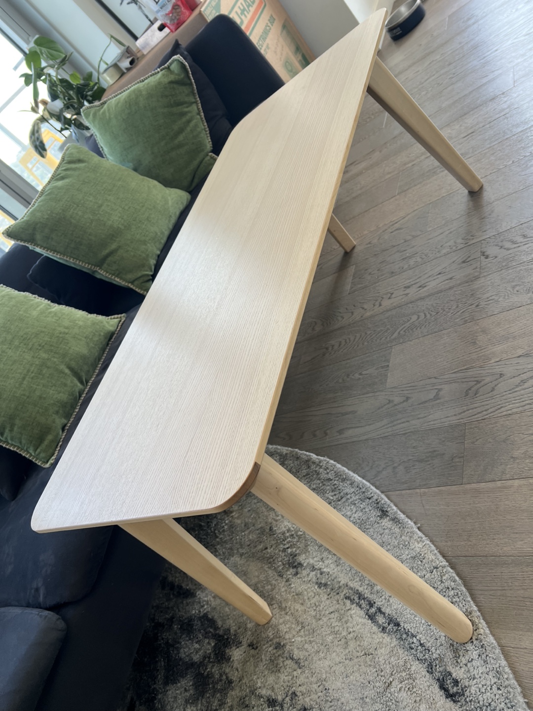 IKEA LISABO coffee table in ash veneer