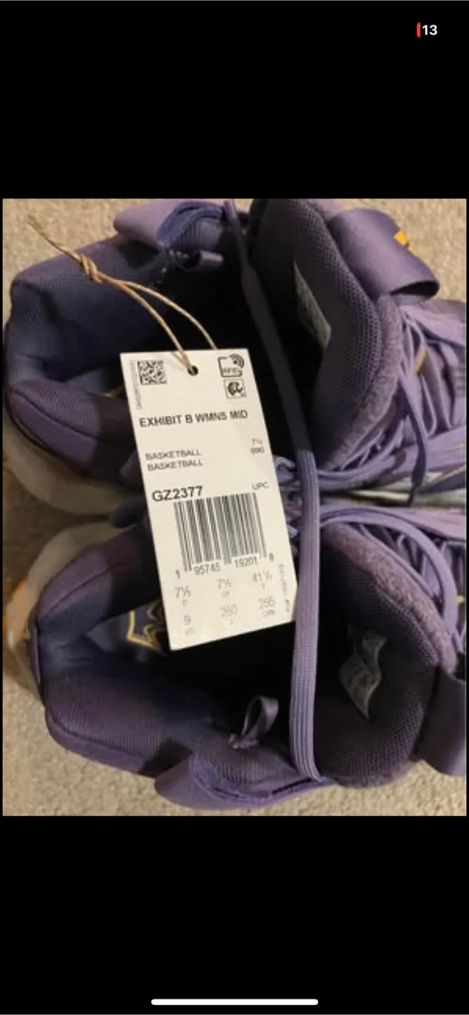 Adidas Exhibit B Wmns Mid Basketball Shoes - Size 7.5 image indicator(4)