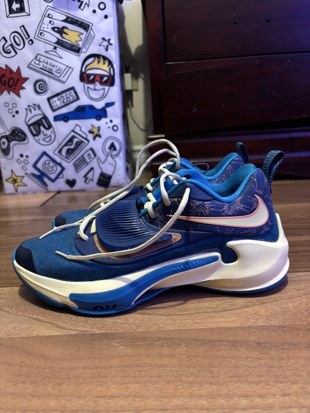 Nike Giannis Freak 5 Blue Basketball Shoes - photo 2