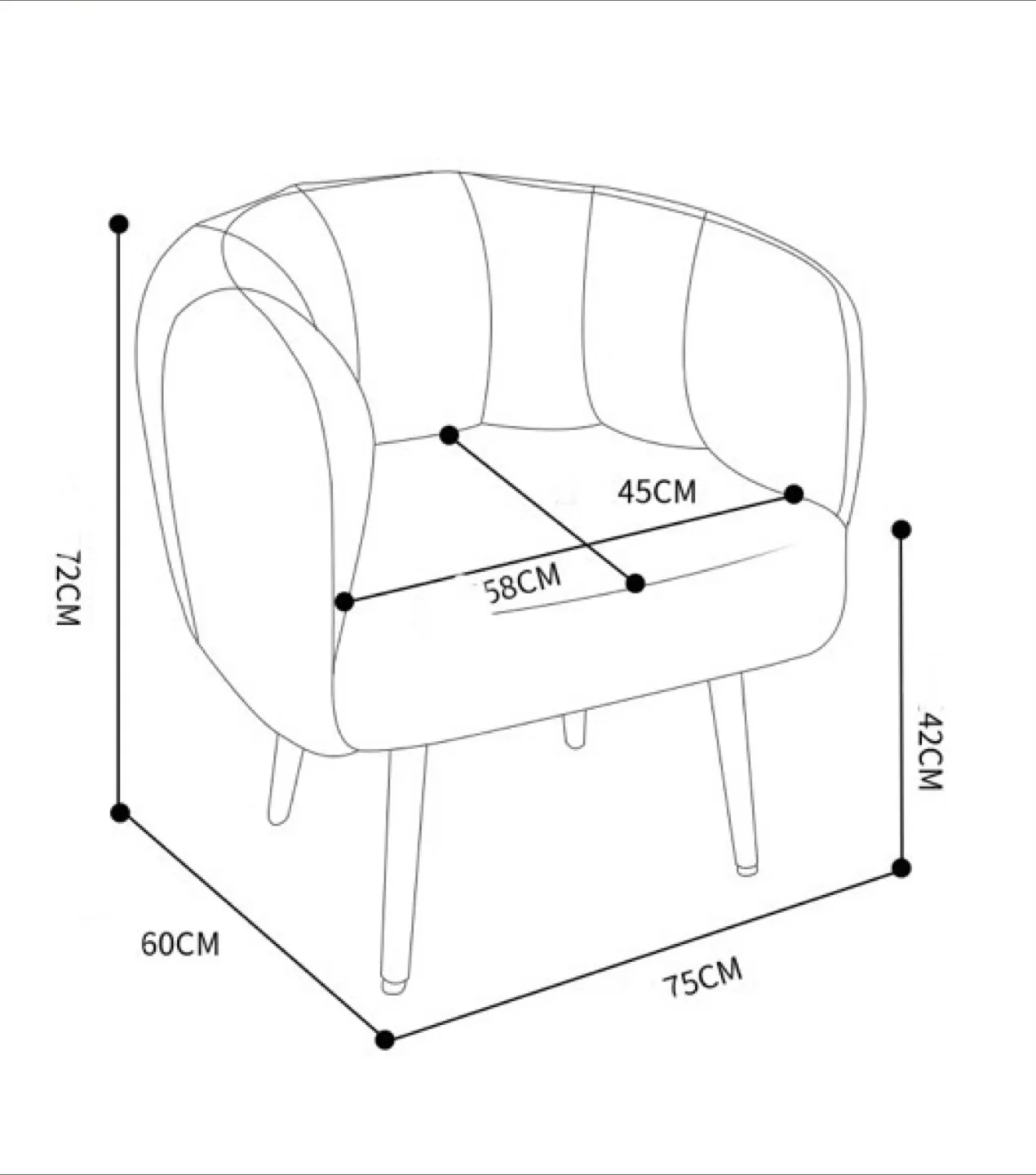 Cream Sherpa Accent Chair image indicator(10)