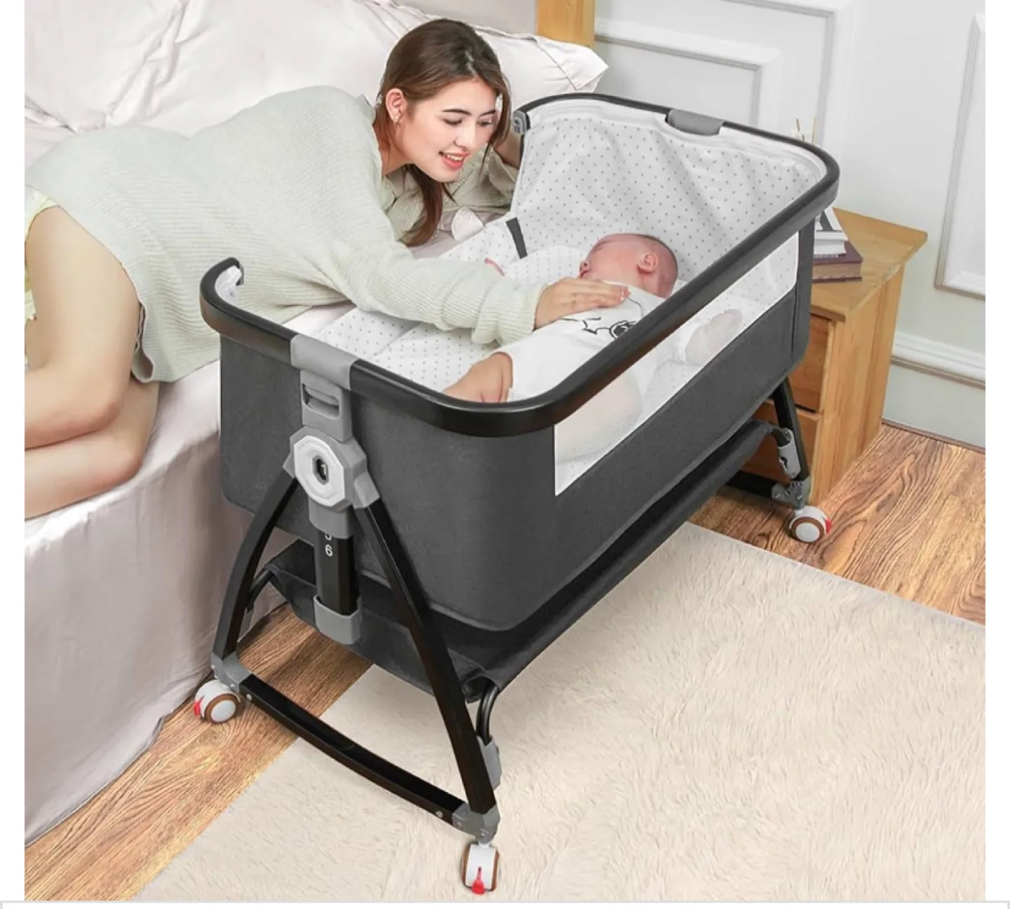 Baby Rock Bassinet - Grey image indicator(2)