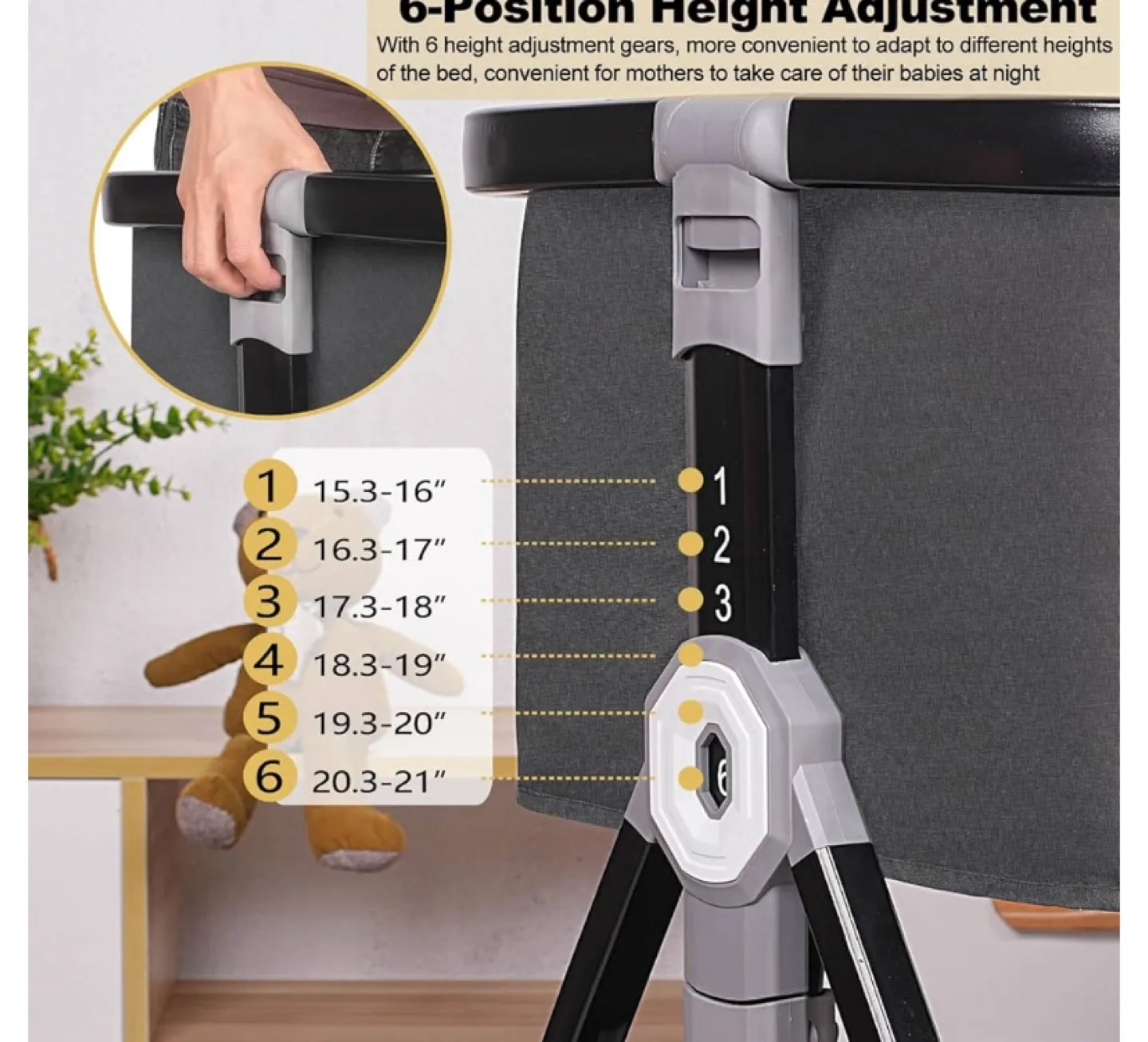 Baby Rock Bassinet - Grey image indicator(4)