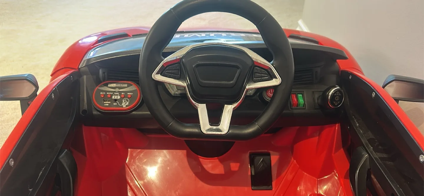 Red Ride-On Car for Kids image indicator(4)