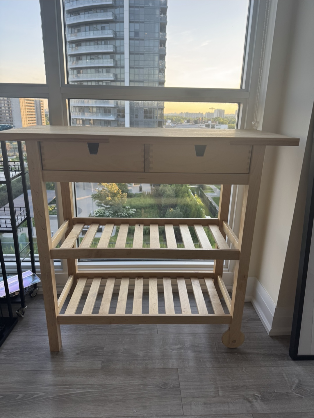 IKEA FÖRHÖJA Kitchen Cart, Birch