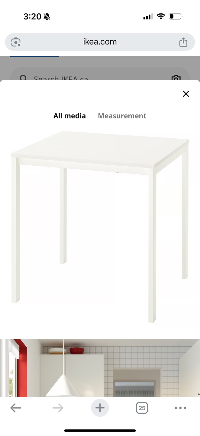 IKEA Adde White Chair & Square Table - photo 3