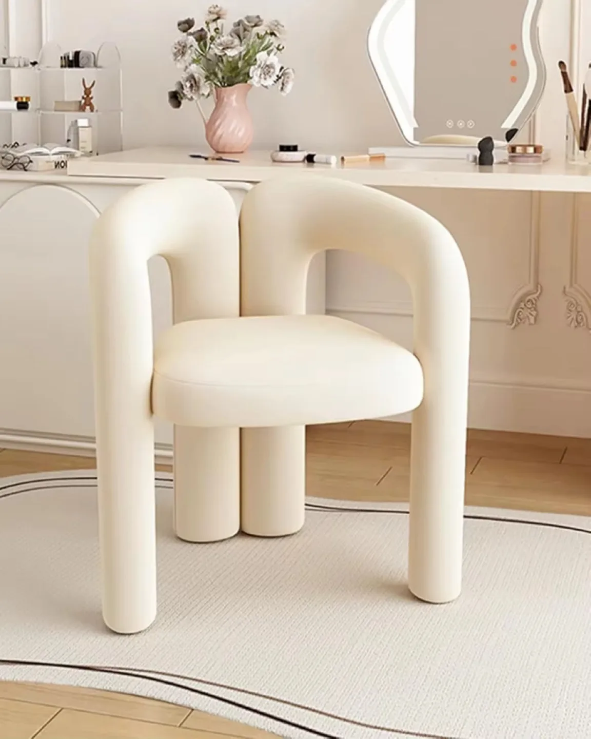 VELVET IVORY ACCENT CHAIR image indicator(7)