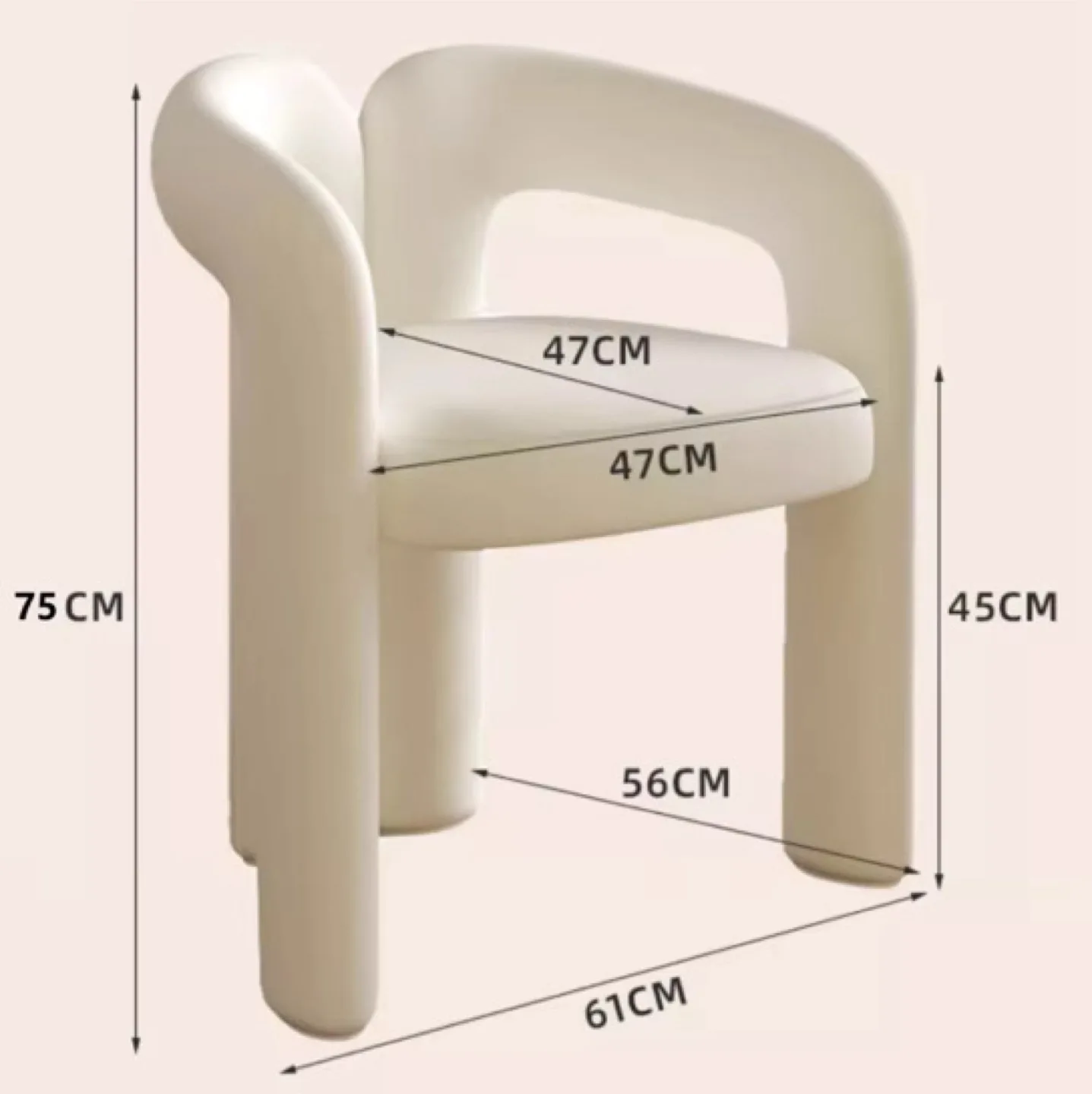 VELVET IVORY ACCENT CHAIR image indicator(10)