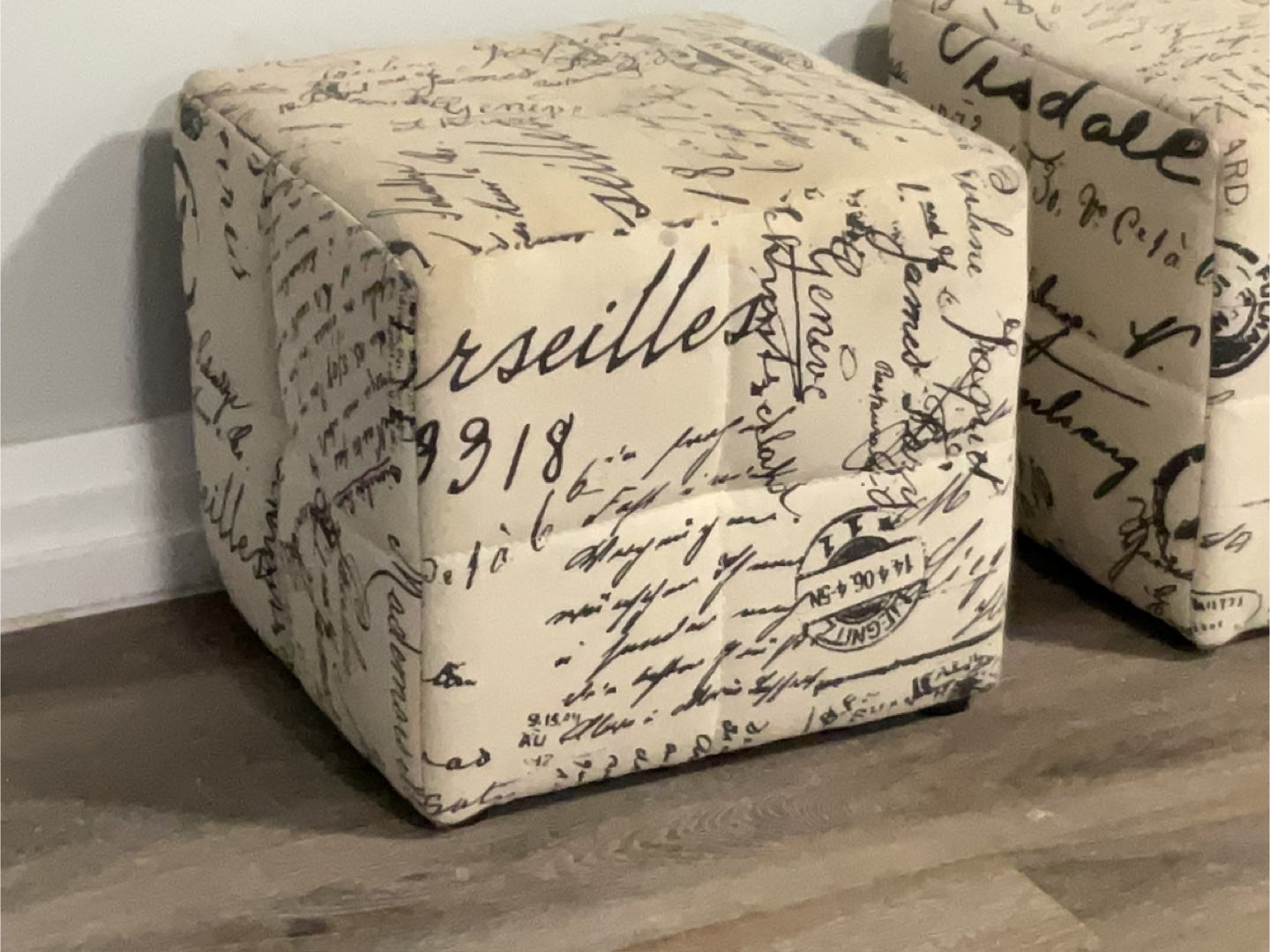 Patterned Ottoman / Footstool - photo 2